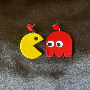 3/$22 Classic Pac-Man earrings